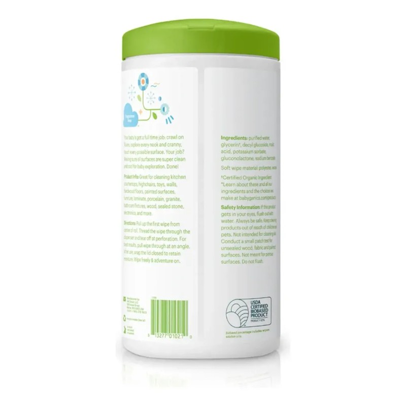Babyganics Toallitas Multiusos Para Superficies 75 Pzas