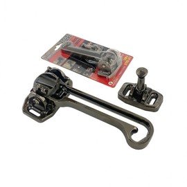 Lumina D Heavy-Duty Double Lock Door Latch Black