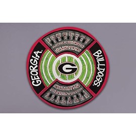 Magnolia Lane UGA Bulldogs Round Melamine Stadium Platter 13.5