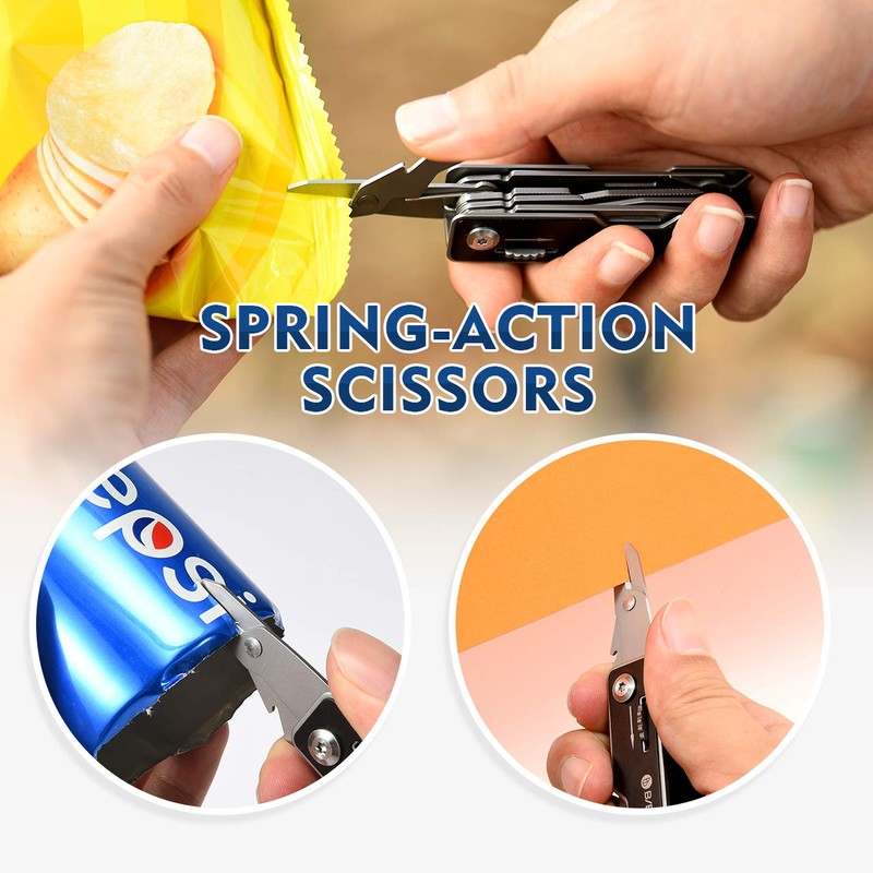 BIBURY EDC Multitool, 10 in 1 Pocket Size EDC Key