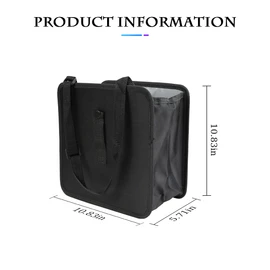 Foldable Trash Can, Hanging Waterproof Leakproof Storage Bag with Large Capacity, Car Interior Accessories (Large)