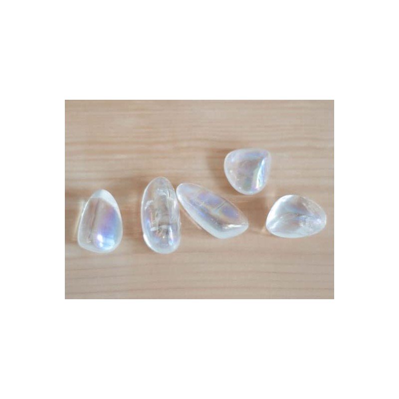 Pachamama Essentials Angel Aura Quartz Tumbled - Healing Stone -