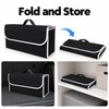 Foldable Car Trunk Organizer, Felt Storage Box with Handle, Anti-Slip