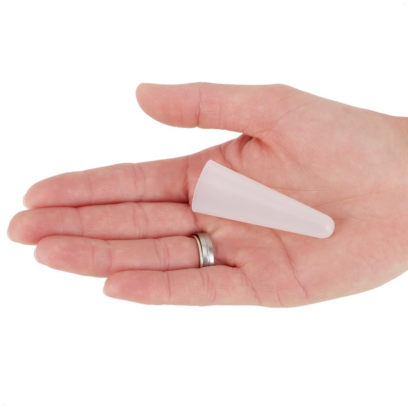 com-four® 2 x Plastic School Cone Tip Protectors – Round