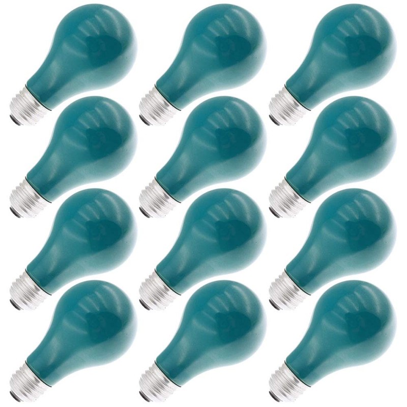 Specialty/Novelty 25A/G, 120 Volt, 25 Watt, A19 Green Incandescent Light
