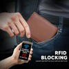 West clever Genuine Men's Leather Wallet, RFID Protection, Seven Card