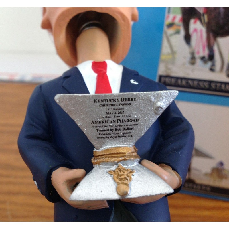 Bob Baffert Triple Crown Trainer Horse Racing Bobblehead