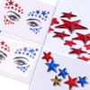 Independence Day Face Gems,4th July Fece jewelry Red Blue Star