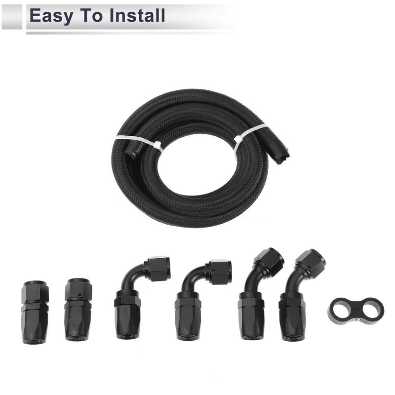 X AUTOHAUX AN-8 Fuel Line Kit 5ft Vacuum Hose Automotive