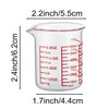 High Borosilicate Glass Measuring Cup-V-Shaped Spout，Glass Measuring Beaker for Kitchen