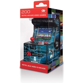 My Arcade Retro Machine Playable Mini Arcade: 200 Retro Style Games Built In, 5.75 Inch Tall, Powered by AA Batteries, 2.5 Inch Color Display, Speaker, Volume Control