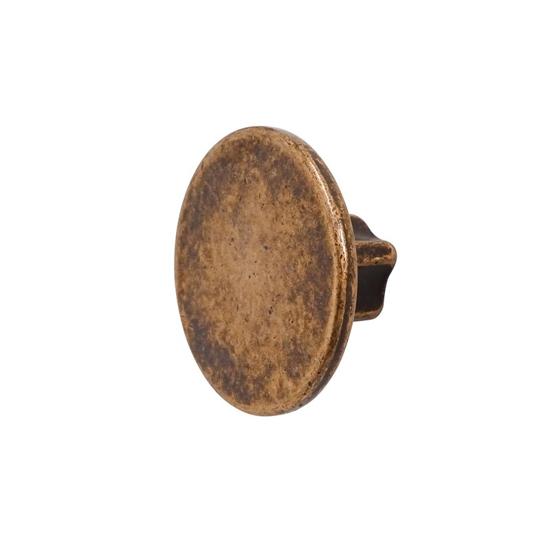 Decoranddecor Vesta - 40mm Round Kitchen Cabinet Furniture Knob Zinc