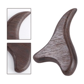 Healvian 2pcs Wooden Gua Sha Board Massage Tool Chicken Wing Wood Scraping Massage Tool for Reflexology Natural Wooden Massager for Body and Foot Relaxation