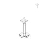 FANSING Threadless Labret Stud 16 Gauge Star Cartilage Earring Studs