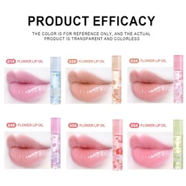 6 Piece Roll-On Lip Gloss Set, Colourless Lip Gloss Transparent, Fruity Moisturising Lip Oil, for Children, Teenagers, Non-Toxic Children Gift Party