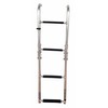 Marine Boat Foldable Stainless Steel 4 Steps LADDERS Stern Mount