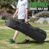 DAREKUKU Golf Travel Bag with Adjustable Support Rod, 900D Heavy