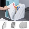 A4 File Box, 3 Tiers, File Stand, Desk Top Shelf,