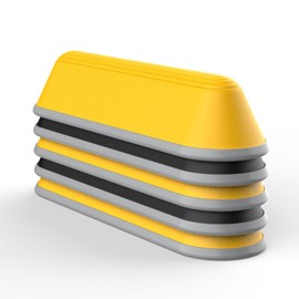 MagiDeal 5 Pieces Kids Balance Beams Coordination Motor Skills Stepping Stones for Kids for Indoor Outdoor Game Training Toy Preschool, Yellow Black