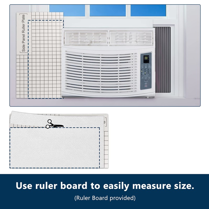 BJADE'S Window Air Conditioner Side Insulation Foam Panels,Summer and Winter