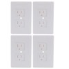 VILLCASE 4 Pack Self-Closing Outlet Covers, Baby proofing Safety Universal