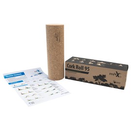 softX® Fascia Roll 95 Cork Massage Roll, Self Massage, Diameter 9.5 cm x 30 cm
