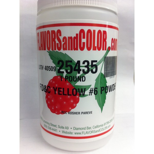 FD&C Yellow #6 Powder 454 Grams