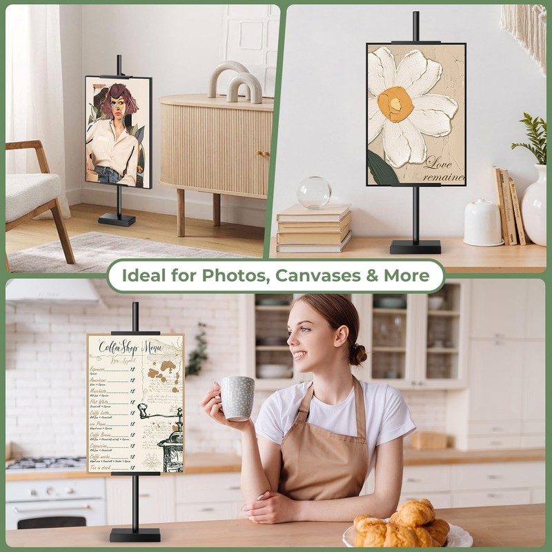 Rofio Adjustable Tabletop Easel Stand, Picture Easels for Display up