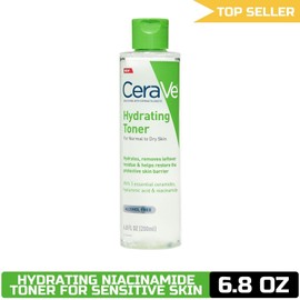 CeraVe Hydrating Face Toner Non-Alcoholic with Hyaluronic Acid, Niacinamide, Cer