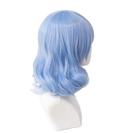 Heat Resistant Cosplay Wig, Second Castle, Remilia, Disguise, Cosplay Wig + 3 Bonus Pieces, Exclusive Net, Hairpin and Memo Pad Included (Blue)
