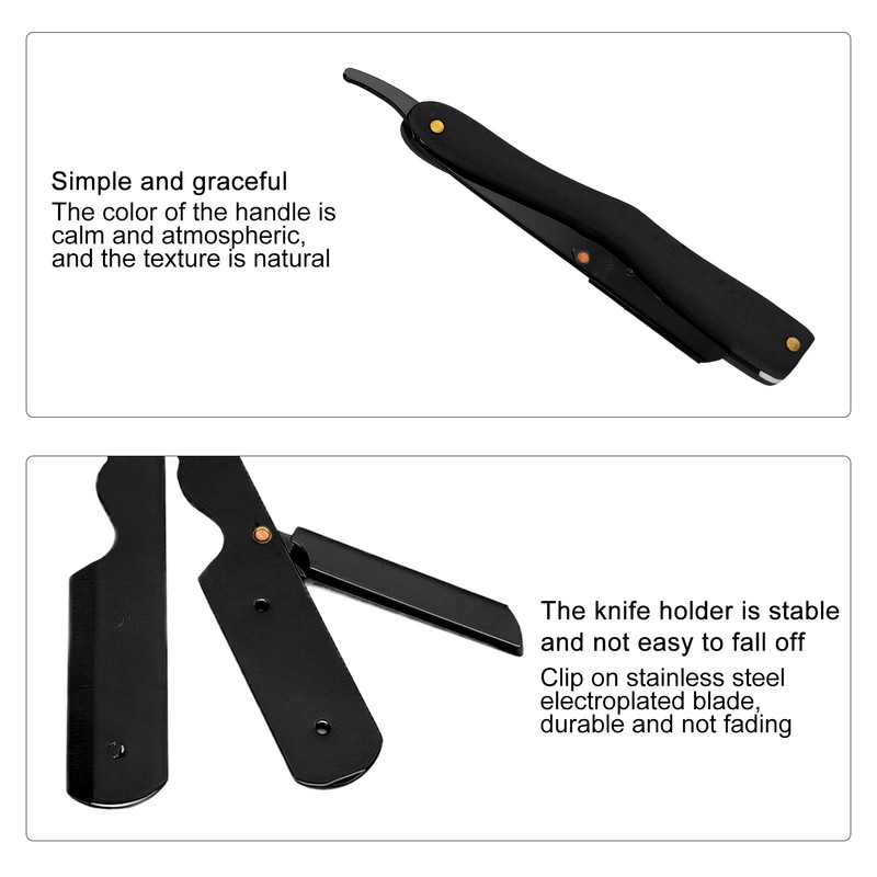 Professional Straight Edge Barber Razor Without Blade Lightweight Salon Quality