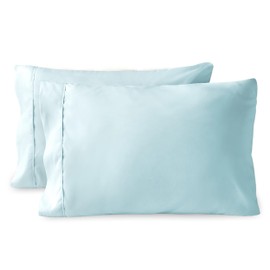 Bare Home Microfibre Pillowcase Set - Standard Size - 2 Pack Pillow Cases - Soft Brushed Microfibre - Pillow Covers (50x75 cm, Light Blue)