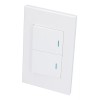 Surtek-placa Con 2 Apagadores Blanco 1/2 Surt *p622b