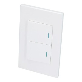 Surtek-placa Con 2 Apagadores Blanco 1/2 Surt *p622b