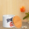 Fabulous Ceramic Pot with Bamboo Lid - Shopper Hallway Fashion