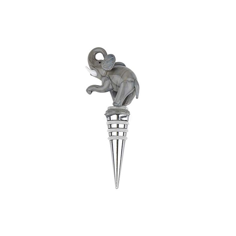 Elephant Glass Wine Stopper