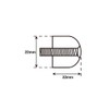 POSH Motorcycle Goods Handlebar End Kawasaki Bar End (Bolt Diameter