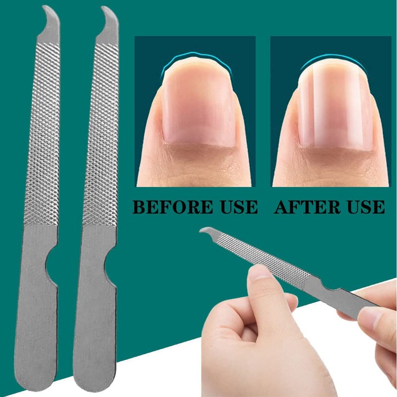 10 Pack Nail File Set Stainless Steel Double Side Nail