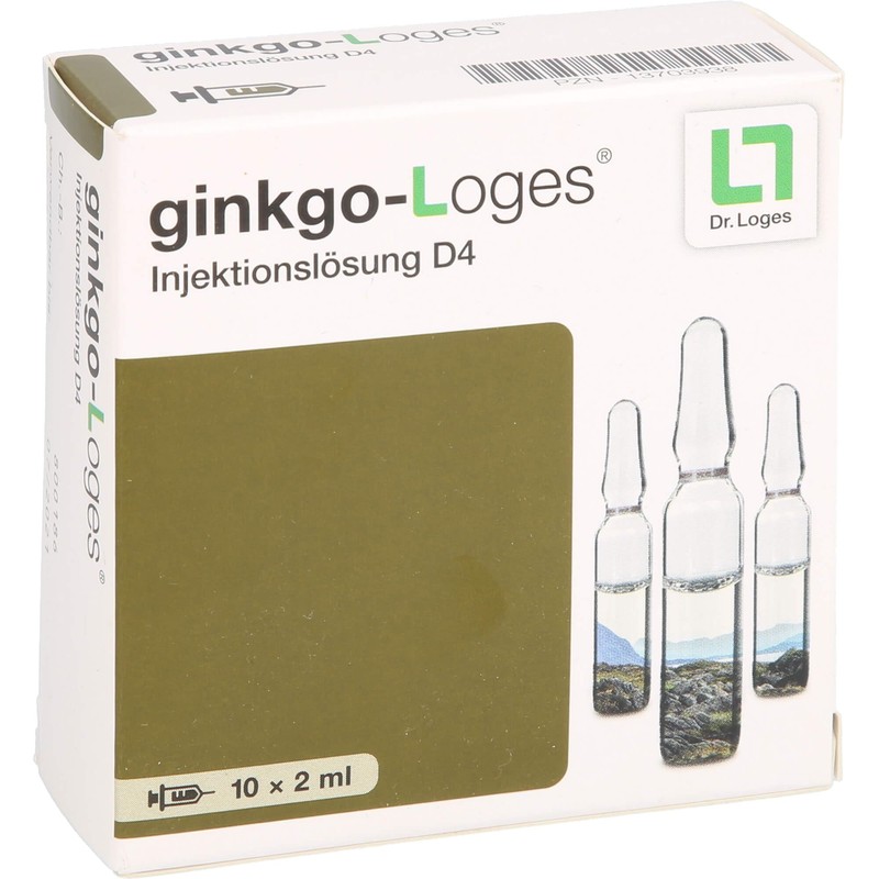 Ginkgo-Loges Injection Solution D 4 Ampoules 10 x 2 ml