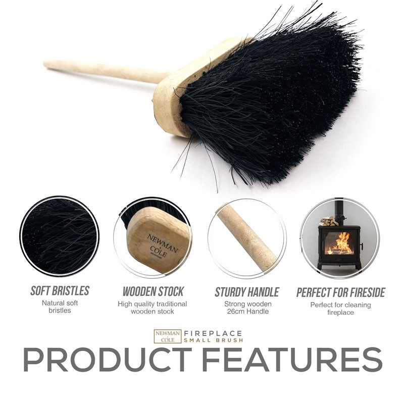 Wooden Fireside Companion Cleaning Brush 36 Centimeter Fireplace Hearth Brush