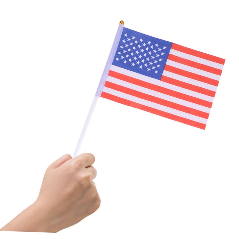 Operitacx USA Flags on Stick 50 Pack of Mini American