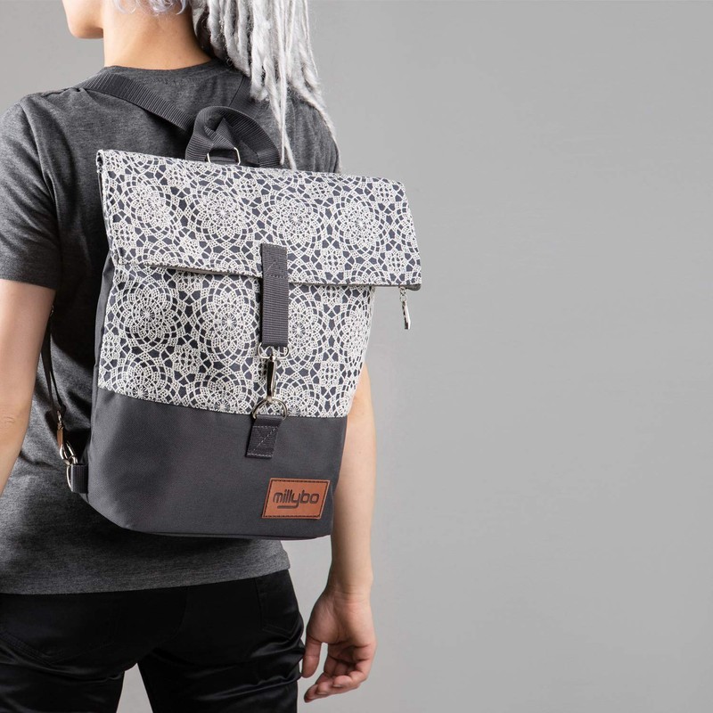 millybo Women's ‘Sweet’ Bicycle Pannier Bag / Lace Pattern (Various