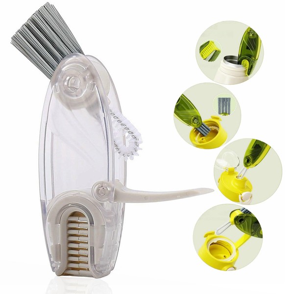 4 in 1 Cup Lid Cleaning Brush Set Multifunctional Bottle