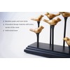 Wooden Base Golden Birds on Branch Vertical Decorative Napkin Holder