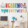 DECOWALL DS9-8092 Reading Corner Wall Stickers Decals Décor Classroom Kids