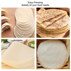 Tortilla Maker,Aluminum Tortilla Press and Cooker,Multifunctional Rotis Press for Dumpling Skin Dough