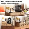 KIRIGEN Wooden Coffee Station Organizer with Drawers, K Cup Holder,