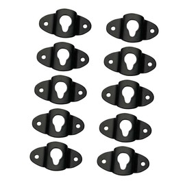 DOITOOL 10pcs Speaker Hanger Bracket Iron Strong Speaker Wall Mount Floating Shelf Mounts for Surround