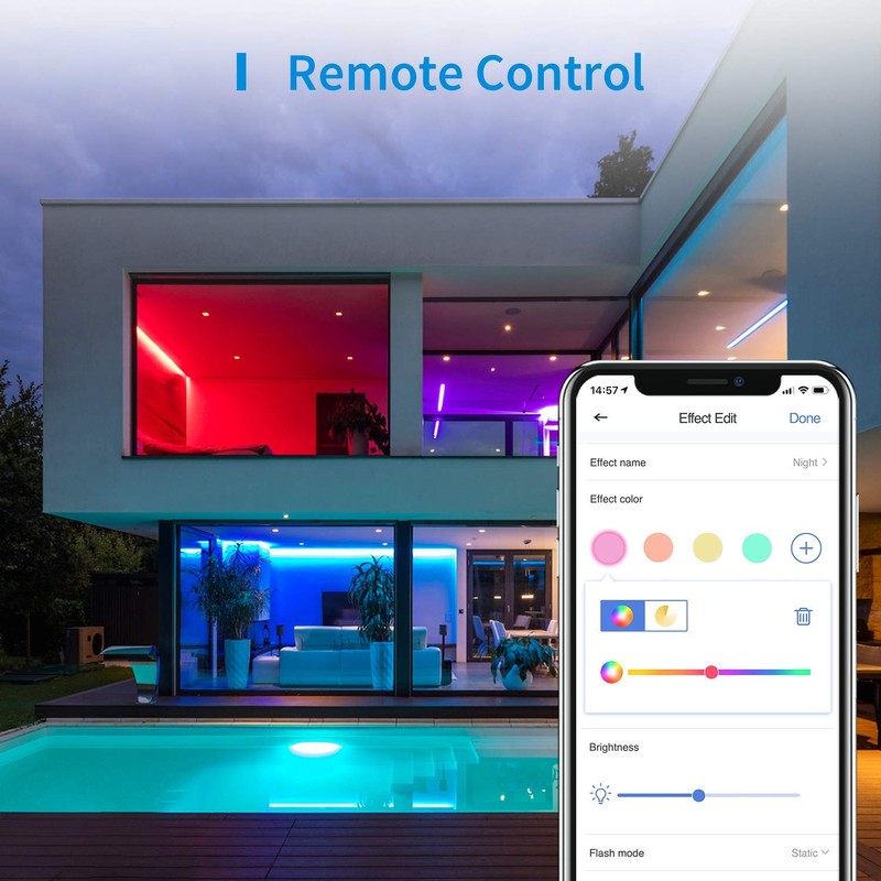 WiFi LED Strip Works with Apple HomeKit, meross Smart RGB