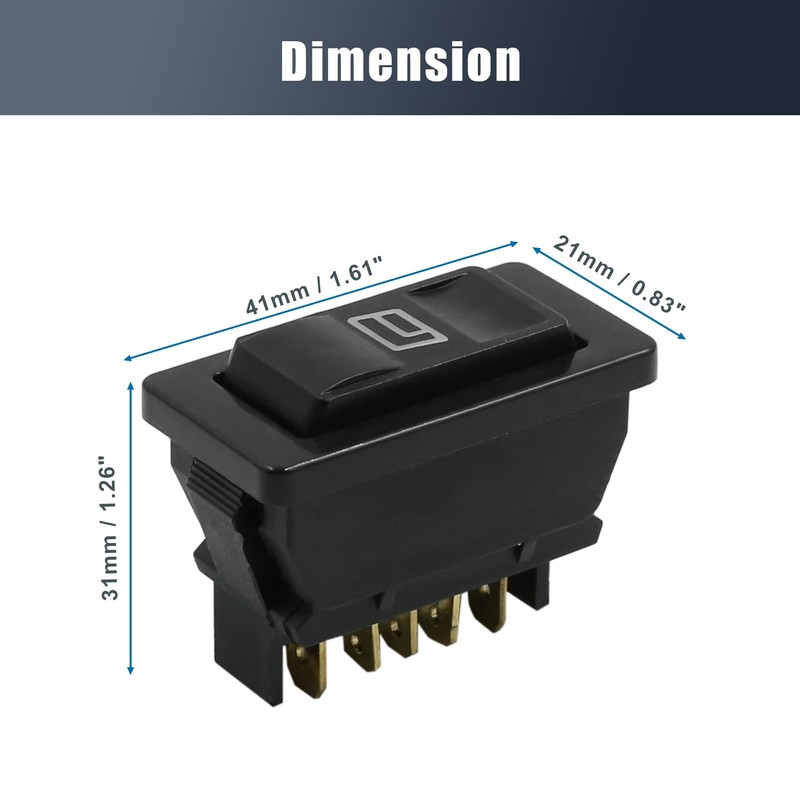 X AUTOHAUX DC 12V Universal 5 Pins Momentary Electric Power